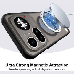 Θήκη Nothing Phone 4a Pro Techsuit HaloFrost II MagSafe Σκληρή Ημιδιάφανη με MagSafe - Black (5949419365216)