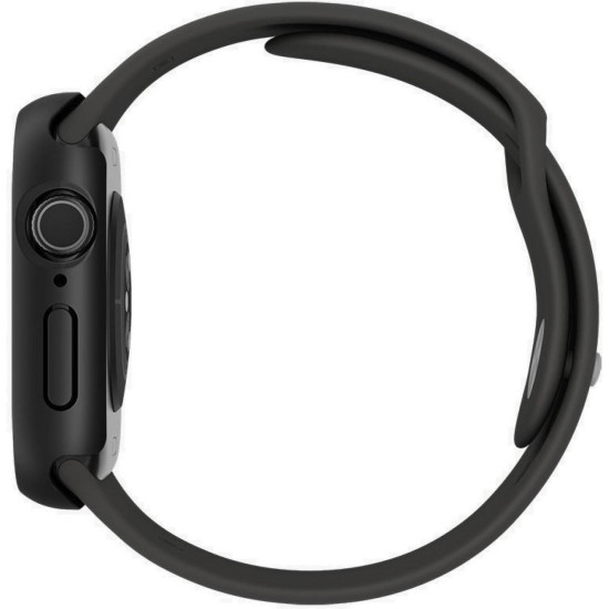 Θήκη Apple Watch 11 / 10 46mm Uniq Nautic Αδιάβροχη με Tempered Glass - Black (UNIQ-46MM-NAUBLK)