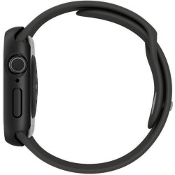 Θήκη Apple Watch 11 / 10 42mm Uniq Nautic Αδιάβροχη με Tempered Glass - Black (UNIQ-42MM-NAUBLK)