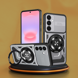 Θήκη Samsung Galaxy A37 / A56 / A36 Techsuit RuggedCam Ανθεκτική με KickStand & MagSafe - Gray (5949419359192)