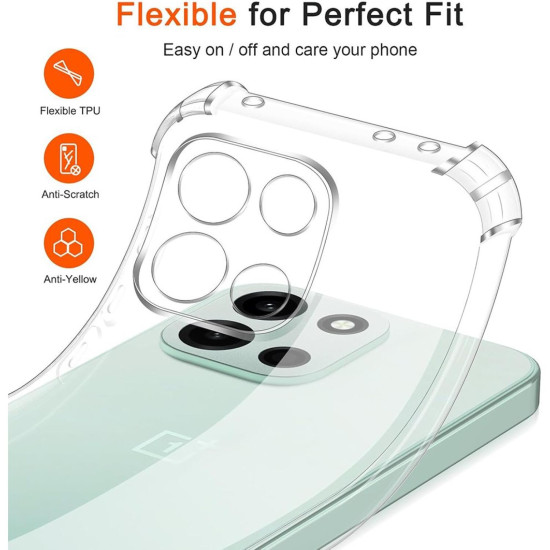 Θήκη OnePlus Nord 6 Techsuit Shockproof Clear Silicone Διάφανη Σιλικόνης - Clear (5949419366435)