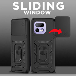 Θήκη Realme 16 Pro Techsuit CamShield Ανθεκτική με Κάλυμμα για την Κάμερα & Μεταλλικό Ring Holder - Black (5949419361751)