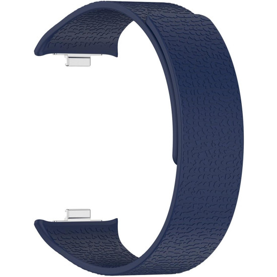 Λουράκι Xiaomi Smart Band 9 Pro / 8 Pro / Redmi Watch 6 / 5 / 4 Techsuit Watchband W016 Μαγνητικό Σιλικόνης - Midnight Blue (5949419340961)