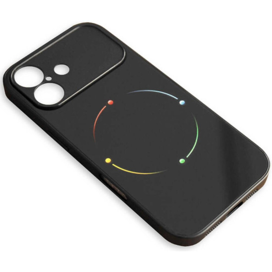 Θήκη iPhone 17 Bodycell Back Cover Glass Shell με Πλάτη από Tempered Glass και TPU Bumper - Black (5206015085963)