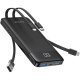PowerBank Charmast με Θύρες 1 x Type-C / 2 x USB-A & Καλώδια 1 x Type-C / 1 x  Lightning / 1 x MicroUSB 20W 10.000mAh - Black (W1148)
