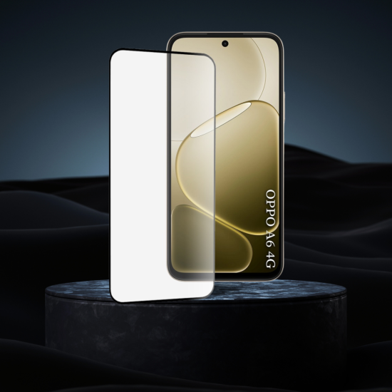 Tempered Glass Oppo A6 4G / A6x 4G / A6x 5G / A6k 4G Techsuit 111D Full Glue Full Face Αντιχαρακτικό Γυαλί Προστασίας Οθόνης - Black (5949419361829)