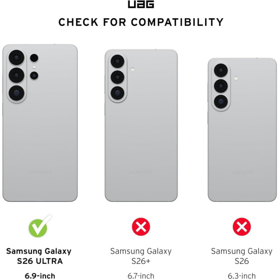 Θήκη Samsung Galaxy S26 Ultra UAG Dot Ανθεκτική με MagSafe - Black (214519114040)