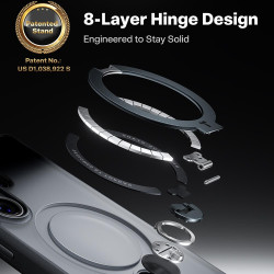 Θήκη Samsung Galaxy S26 Ultra Torras Ostand Q3 Spin Ανθεκτική με MagSafe & KickStand - Black (6938075647278)