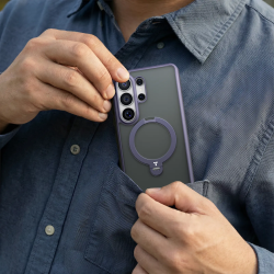 Θήκη Samsung Galaxy S26 Ultra Torras Ostand Q3 Spin Ανθεκτική με MagSafe & KickStand - Dark Purple (6938075649760)