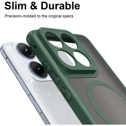Θήκη Motorola Edge 70 Fusion Techsuit HaloFrost II MagSafe Σκληρή Ημιδιάφανη με MagSafe - Green (5949419367425)