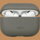 Θήκη AirPods Pro 2nd Gen Uniq Lyden Duo Series Premium Σκληρή από Vegan Δέρμα με Λουράκι Χειρός - Rhino Grey / Black (UNIQ-AIRPODSPRO2-LDSRGRYBLK)