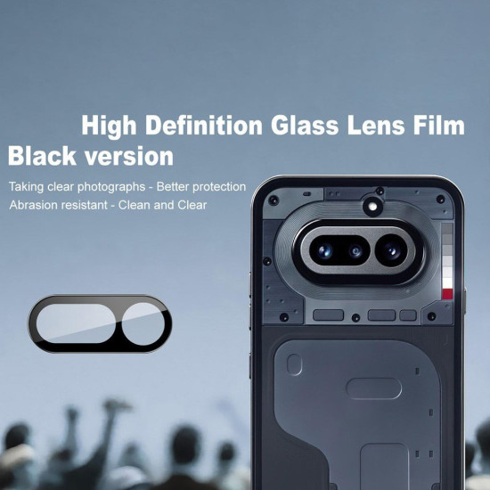 Tempered Glass Nothing Phone 4a Techsuit Full Camera Αντιχαρακτικό Γυαλί Προστασίας για Φακό Κάμερας - Black (5949419367111)