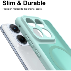 Θήκη Motorola Edge 70 Fusion Techsuit HaloFrost II MagSafe Σκληρή Ημιδιάφανη με MagSafe - Mint Green (5949419367388)