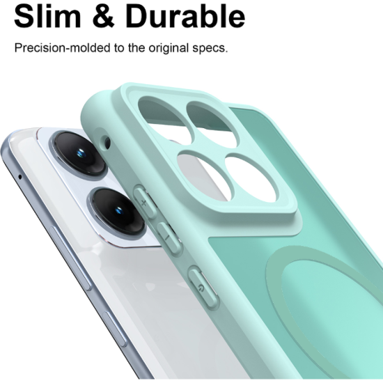 Θήκη Motorola Edge 70 Fusion Techsuit HaloFrost II MagSafe Σκληρή Ημιδιάφανη με MagSafe - Mint Green (5949419367388)