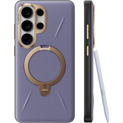 Θήκη Samsung Galaxy S26 Ultra Torras Ostand Q3 VegSkin Ανθεκτική με MagSafe & KickStand - Dark Purple (6938075650452)