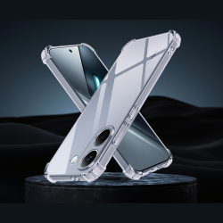 Θήκη Xiaomi Poco X8 Pro Techsuit Shockproof Clear Silicone Σιλικόνης - Smoke Black (5949419369450)