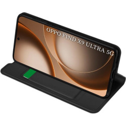 Θήκη Oppo Find X9 Ultra Techsuit Magskin Book Πορτοφόλι από Οικολογικό Δέρμα - Black (5949419365988)