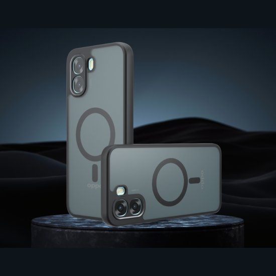 Θήκη Oppo A6x Techsuit PureFrost Σκληρή Ημιδιάφανη με MagSafe - Frosted Black (5949419366510)