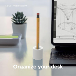 Βάση Apple Pencil Elago Apple Pencil Silicone Stand από Premium Σιλικόνη - White (EST-APEN-WH)