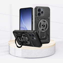 Θήκη Oppo Reno15 F / 15 FS Techsuit RuggedCam Ανθεκτική με KickStand & MagSafe - Black (5949419357068)
