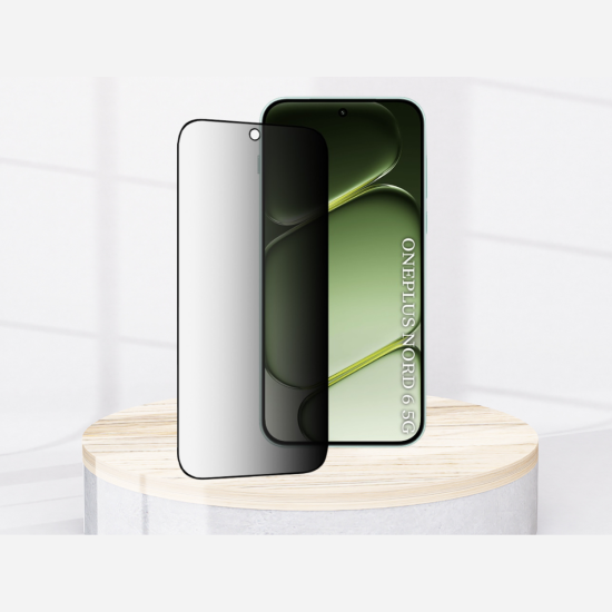 Tempered Glass OnePlus Nord 6 Techsuit 111D Privacy Full Glue Full Face Αντιχαρακτικό Γυαλί Προστασίας Απορρήτου Οθόνης - Black (5949419369818)