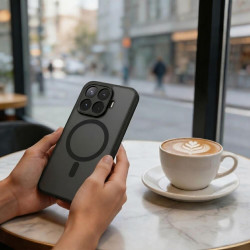 Θήκη Xiaomi 17T Tech-Protect MagMat Σκληρή Ημιδιάφανη με MagSafe - Matte Black (5906302323470)