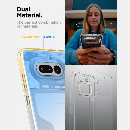 Θήκη Nothing Phone 4a Spigen Ultra Hybrid Ανθεκτική Διάφανη Σκληρή - Crystal Clear (ACS09793)