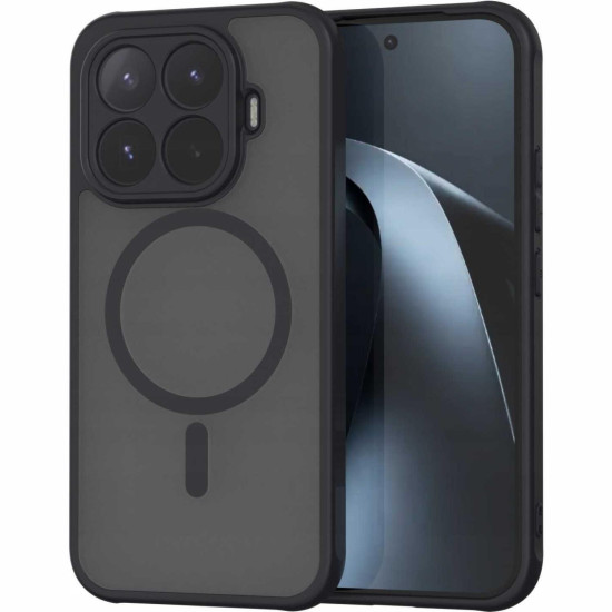 Θήκη Xiaomi 17T Spacecase Hybrid MagSafe Σκληρή Ημιδιάφανη με MagSafe - Black (5905719141592)