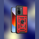 Θήκη Xiaomi Poco C81 / Poco C81 Pro Bodycell Armor Slide Ανθεκτική με Κάλυμμα για την Κάμερα & Μεταλλικό Ring Holder - Red (5206015086663)