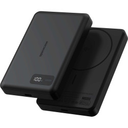 PowerBank Spacecase MagDisplay με Ασύρματη Φόρτιση MagSafe Qi2 15W / Ψηφιακή Οθόνη LED & 1 x Type-C 20W 10.000mAh - Black (5905719141042)