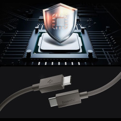 Καλώδιο Type-C Spigen Essential EB6015CC Φόρτισης & Μεταφοράς Δεδομένων σε Type-C 150cm 60W - Gunmetal (ACA10418)