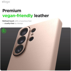 Θήκη Samsung Galaxy S26 Ultra Elago Magnetic Leather από Vegan Δέρμα με MagSafe - Lovely Pink (EGS26MSLE69-LPK)