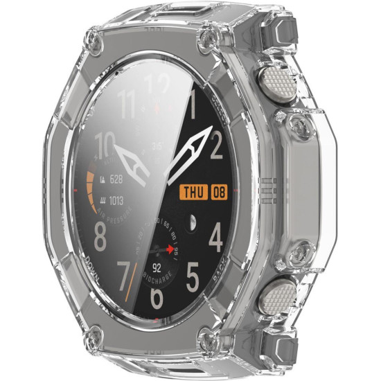 Θήκη Amazfit T-Rex Ultra 2 51mm Techsuit Defense360 Pro με Tempered Glass - Clear (5949419364899)