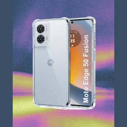 Θήκη Motorola Edge 50 Fusion Techsuit Shockproof Clear Silicone Διάφανη Σιλικόνης - Clear (5949419193192)