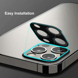 Tempered Glass iPhone 12 Pro Max Techsuit Full Camera Αντιχαρακτικό Γυαλί Προστασίας για Φακό Κάμερας - Black (5949419071384)