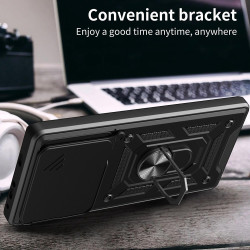 Θήκη Oppo Find X9 Techsuit CamShield Ανθεκτική με Κάλυμμα για την Κάμερα & Μεταλλικό Ring Holder - Black (5949419344464)