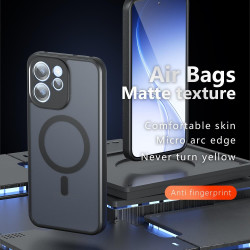Θήκη Oppo Reno15 F / 15 FS Techsuit PureFrost Σκληρή Ημιδιάφανη με MagSafe - Frosted Black (5949419369573)