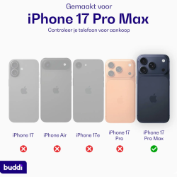 Θήκη iPhone 17 Pro Max Buddi Hybrid Σκληρή Διάφανη με MagSafe - Matched Silver (8719246597374)