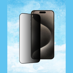 Tempered Glass iPhone 15 Pro Max Techsuit 111D Privacy Full Glue Full Face Αντιχαρακτικό Γυαλί Προστασίας Απορρήτου Οθόνης - Black (5949419126657)