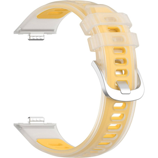 Λουράκι Huawei Watch Fit 5 / 5 Pro / 4 / 4 Pro / 3 Techsuit Watchband W084 Σιλικόνης - Yellow (5949419369993)