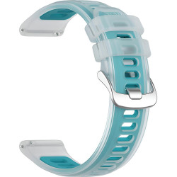 Λουράκι (22mm) Samsung Galaxy Watch 46mm / Watch3 45mm / Gear S3 / Huawei Watch GT / GT 2 46mm Techsuit Watchband W084 Σιλικόνης - Turquoise (5949419370029)