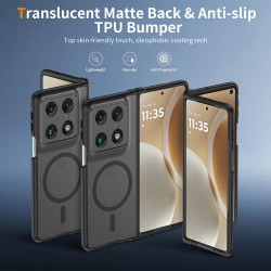 Θήκη Motorola Razr Fold Techsuit PureFrost Σκληρή Ημιδιάφανη με MagSafe - Frosted Black (5949419370722)