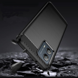 Θήκη Motorola Edge 50 Fusion Techsuit Carbon Silicone Σιλικόνης - Black (5949419165137)