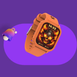 Smartwatch Kiddoboo Goat Rage Gaming Παιδικό με Οθόνη Αφής / Activity Tracker & Παιχνίδια - Orange (KB019X3ORG)