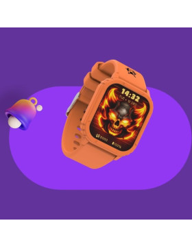 Smartwatch Kiddoboo Goat Rage Gaming Παιδικό με Οθόνη Αφής / Activity Tracker & Παιχνίδια - Orange (KB019X3ORG)