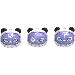 Bluetooth Ακουστικά Kiddoboo GOAT Earbuds Frozen Cyborgs Ασύρματα για Παιδιά με Θήκη Φόρτισης που Αλλάζει Φάτσα - Purple (KBG08PRL)