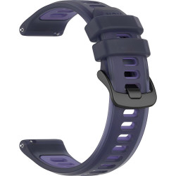 Λουράκι (22mm) Samsung Galaxy Watch 46mm / Watch3 45mm / Gear S3 / Huawei Watch GT / GT 2 46mm Techsuit Watchband W084 Σιλικόνης - Purple (5949419370036)