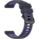 Λουράκι (22mm) Samsung Galaxy Watch 46mm / Watch3 45mm / Gear S3 / Huawei Watch GT / GT 2 46mm Techsuit Watchband W084 Σιλικόνης - Purple (5949419370036)