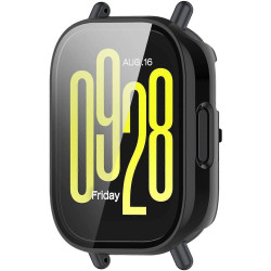 Θήκη Xiaomi Redmi Watch 5 Active Techsuit Defense360 Pro με Tempered Glass - Black (5949419293991)