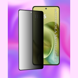 Tempered Glass Motorola Moto G86 / G86 Power Techsuit 111D Privacy Full Glue Full Face Αντιχαρακτικό Γυαλί Προστασίας Απορρήτου Οθόνης - Black (5949419319233)